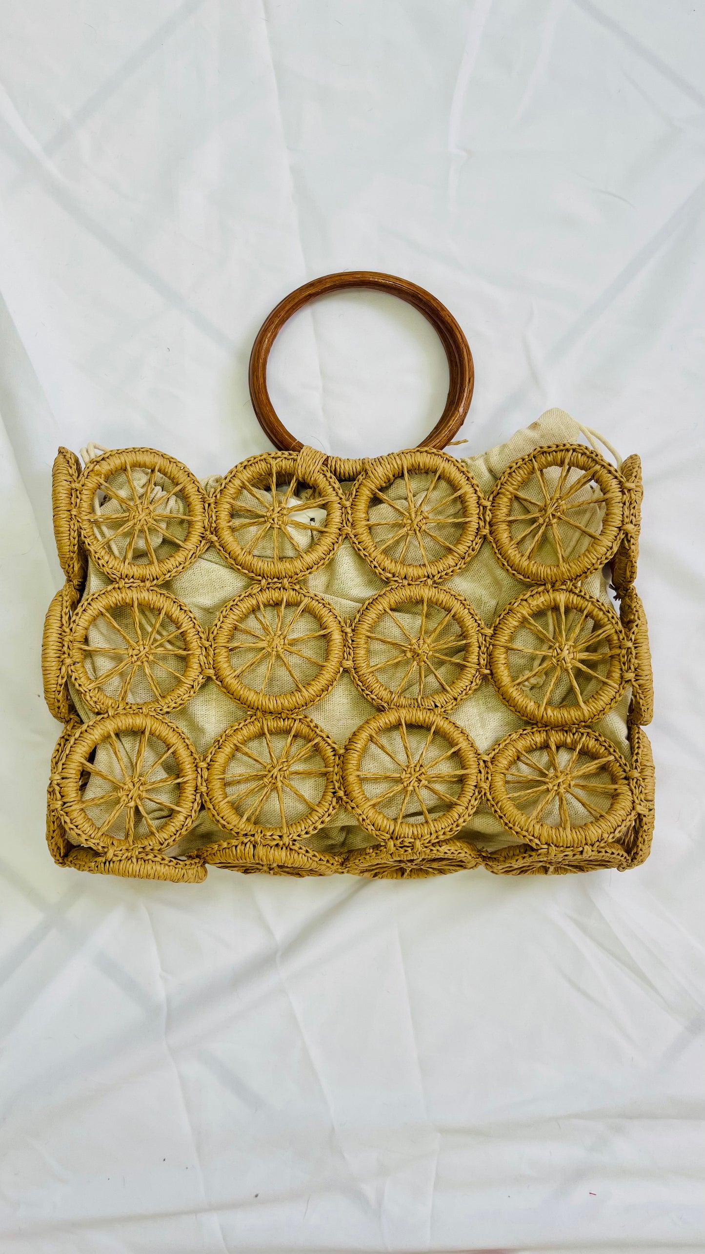 Wooden Handle Bag