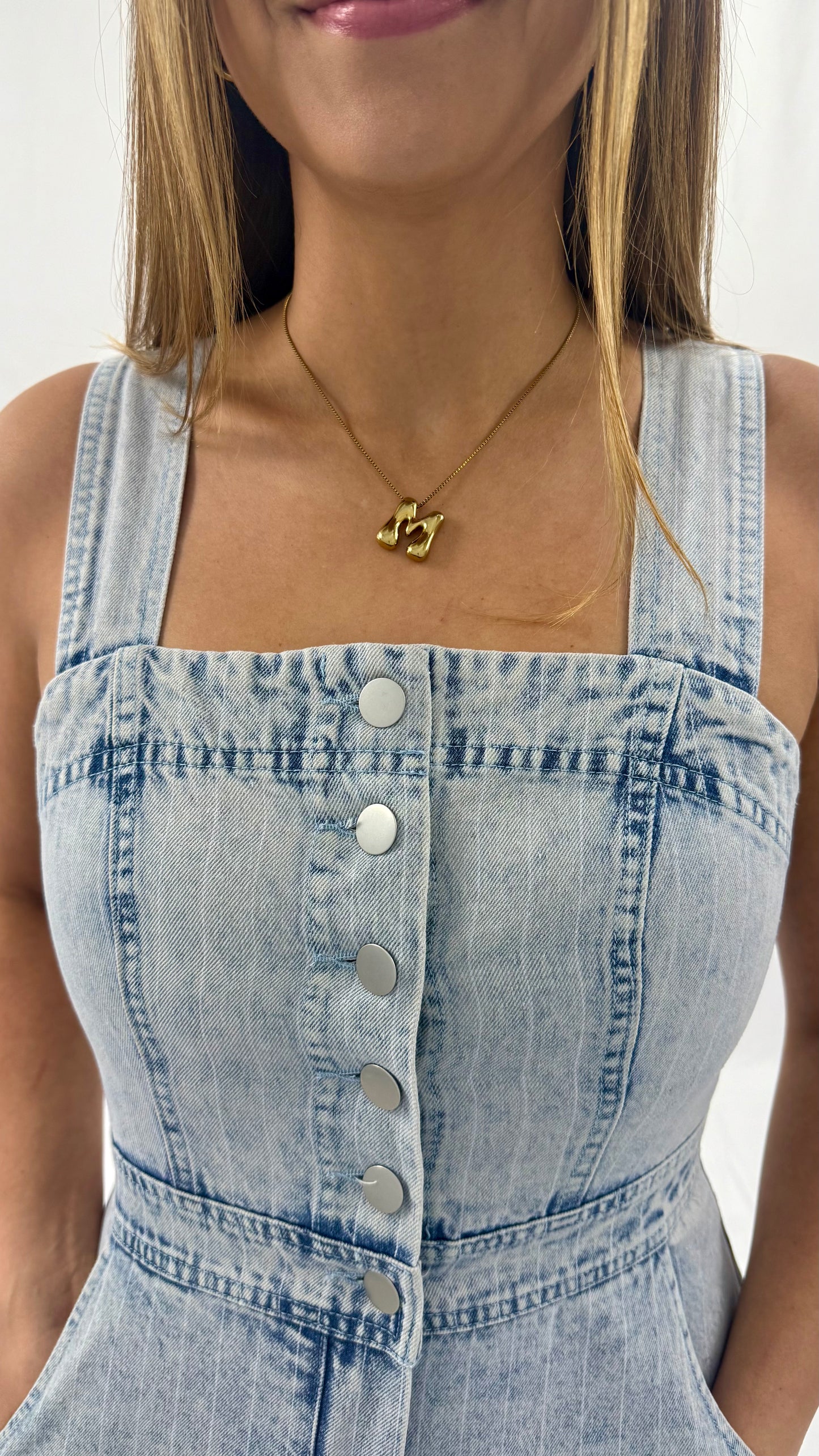 Light Blue Jean Jumpsuit, Small, Medium, Large & XLarge