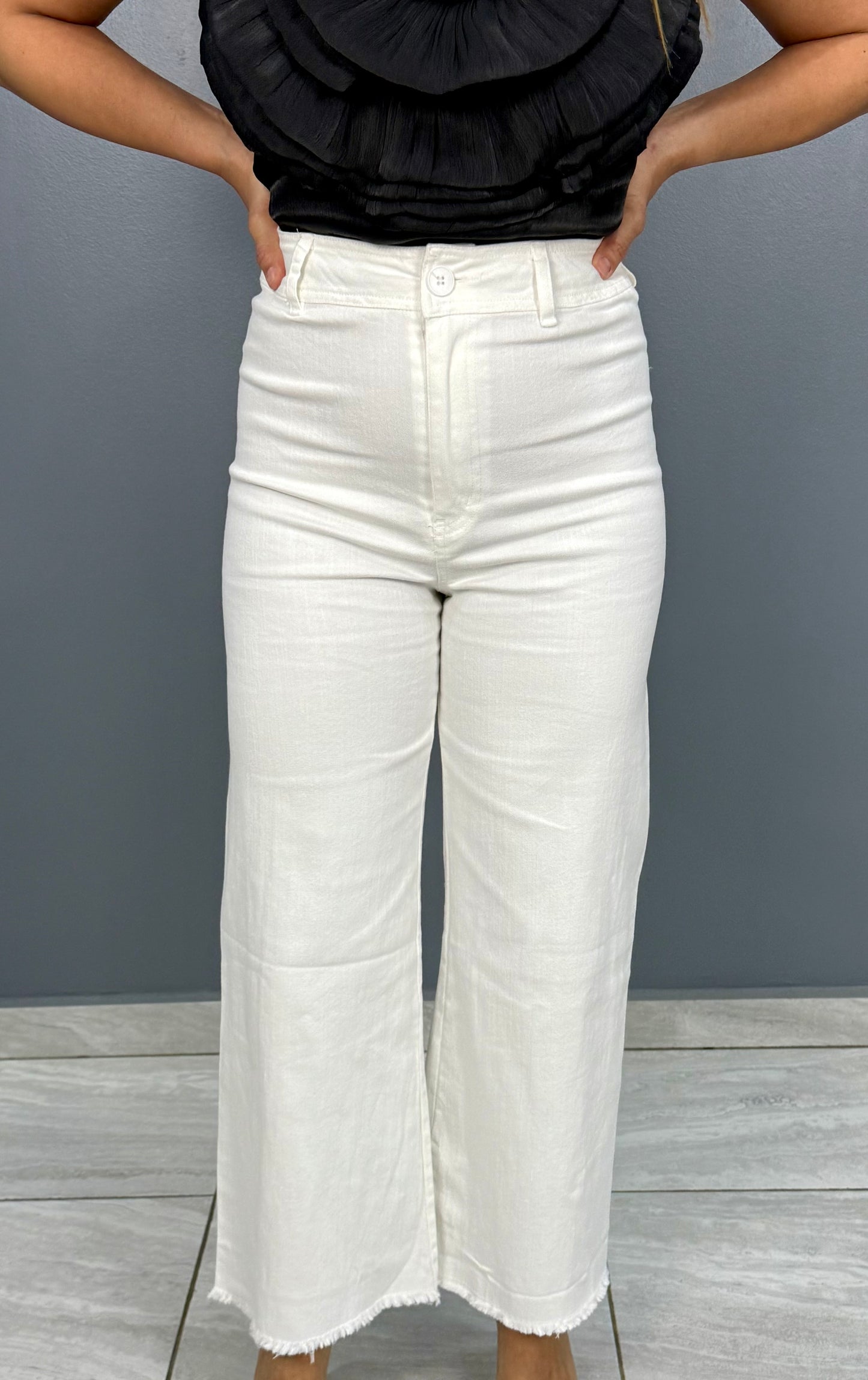 White Pant, Cotton Stretch, Small, Medium & Large