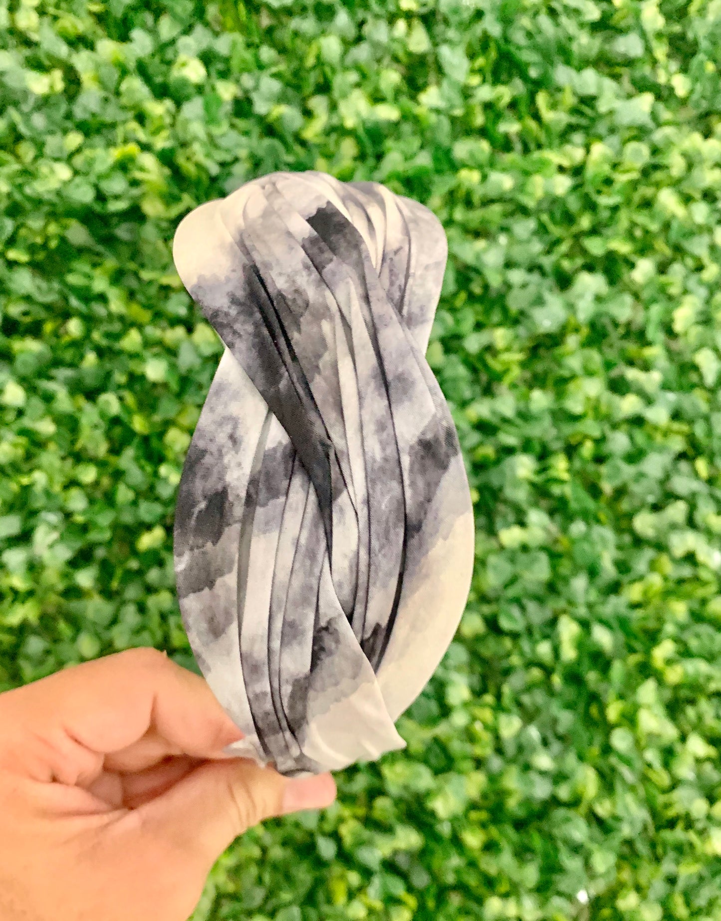 Women Headband, Tie Dye Braided