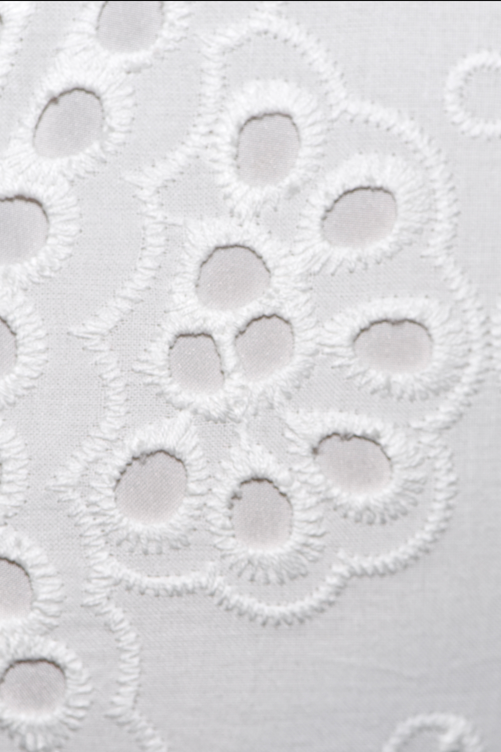 White Eyelet Set, Cotton, Small, Medium & Large