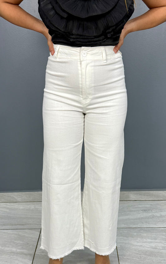 White Pant, Cotton Stretch, Small, Medium & Large