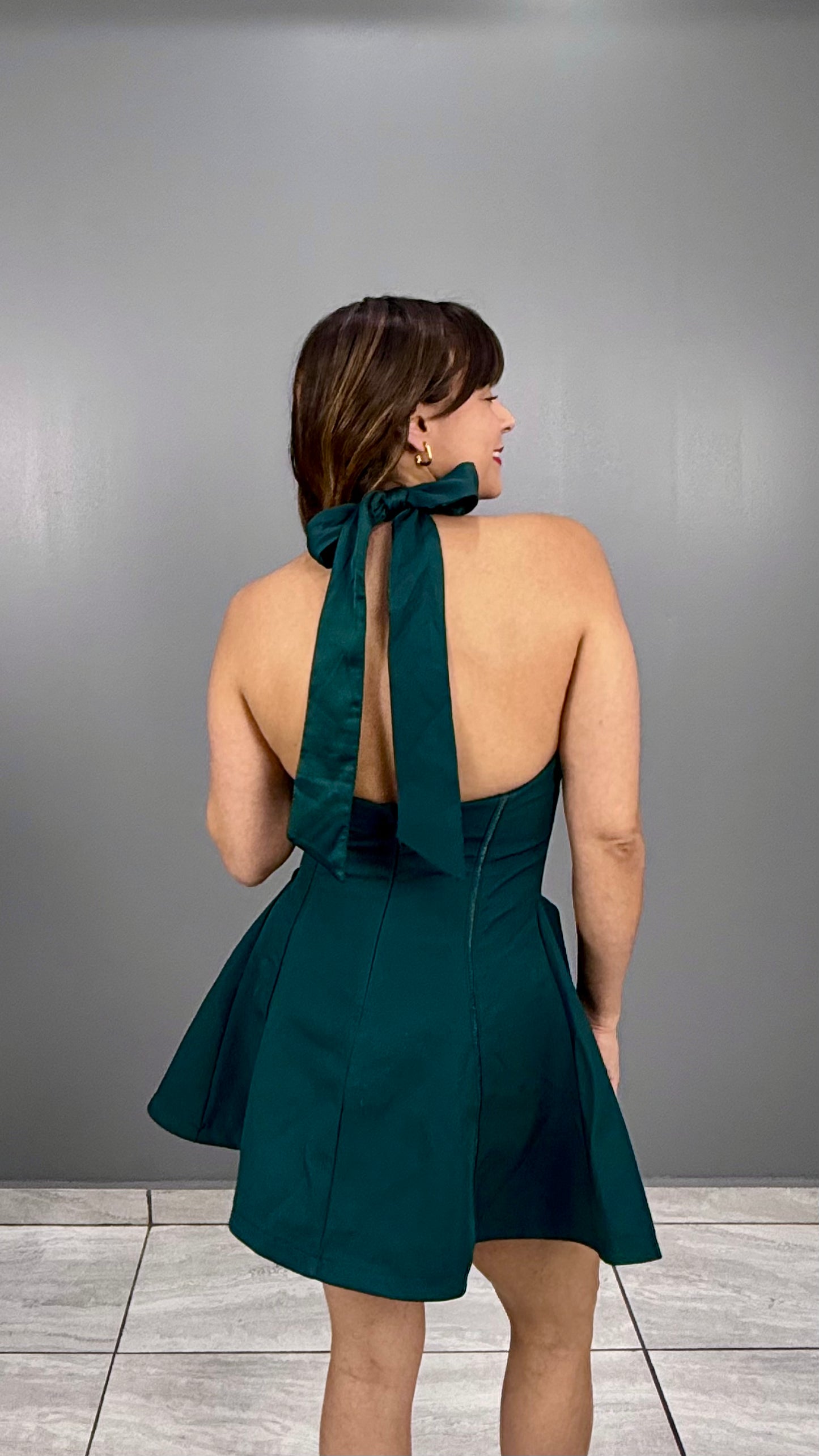 Green Mini Dress, Small, Medium & Large