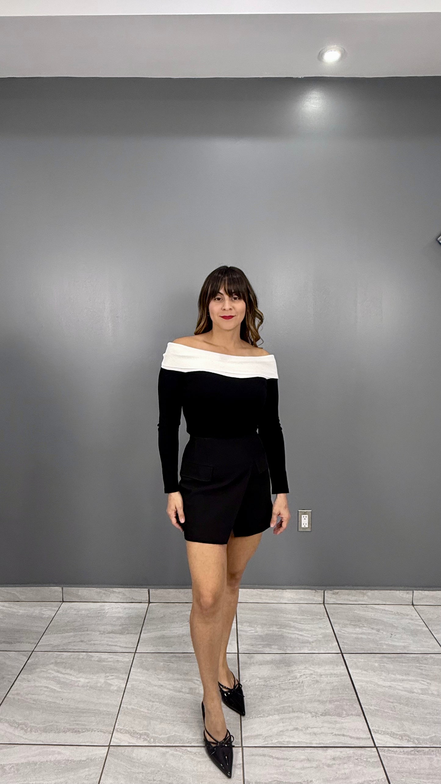 Black Long Sleeve Top, Small, Medium & Large