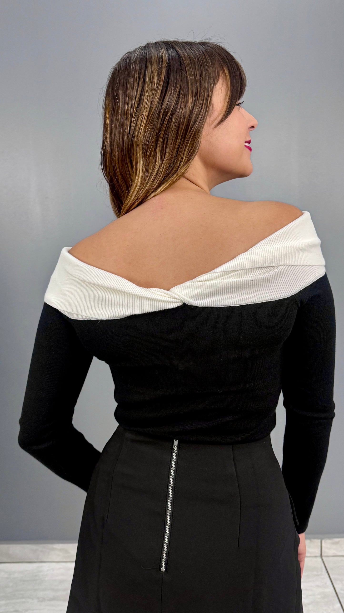 Black Long Sleeve Top, Small, Medium & Large