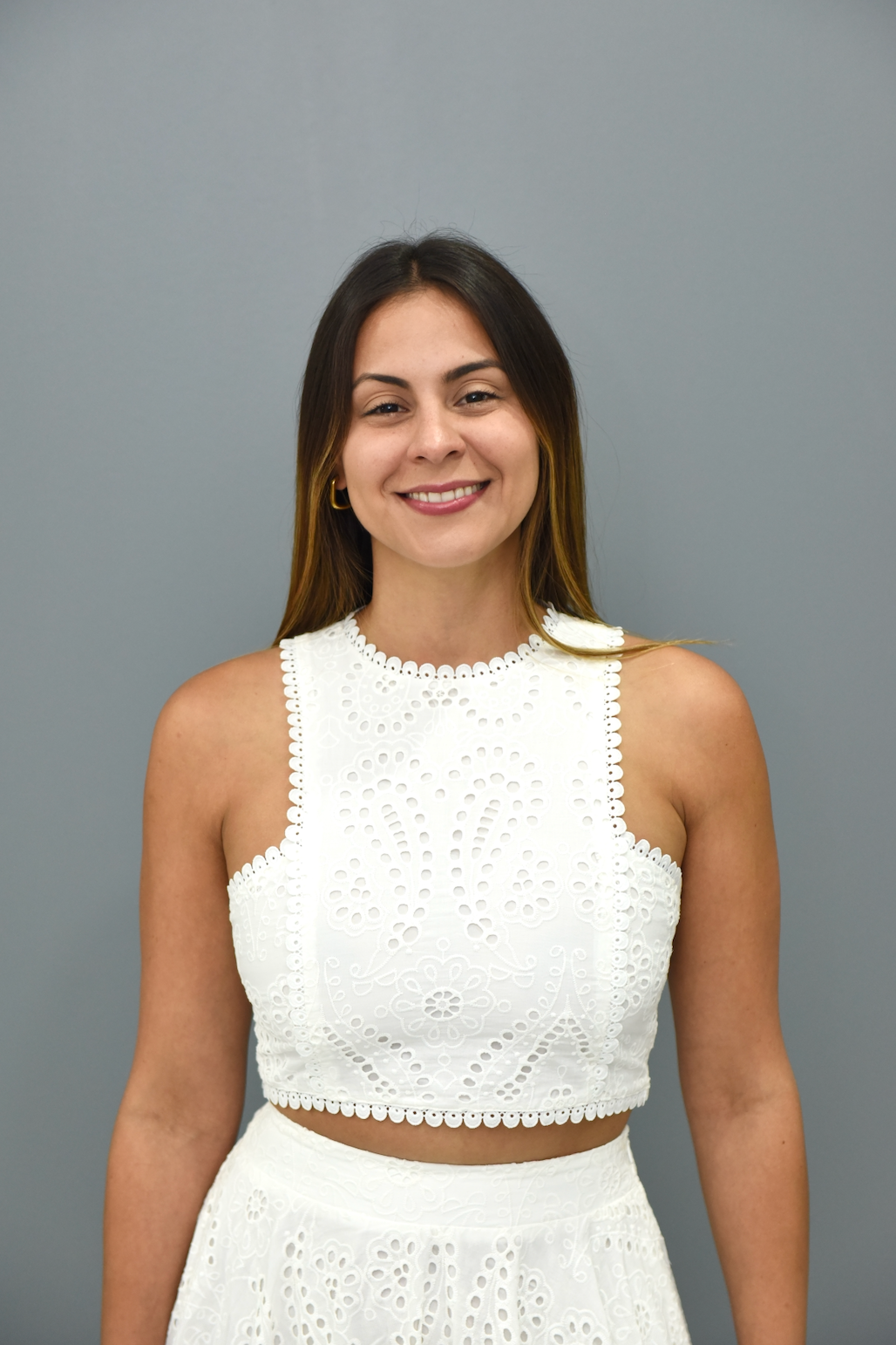 White Eyelet Set, Cotton, Small, Medium & Large